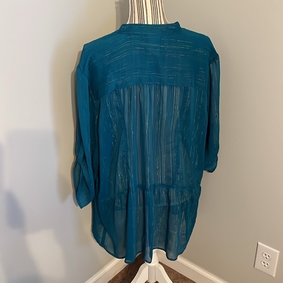 JMS Sheer Blouse Size 3X - Picture 4 of 5